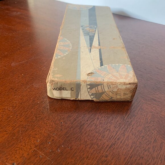 Vintage WISS Pinking Shears Scissors Model C Original Paperwork Box black silver - Picture 16 of 16